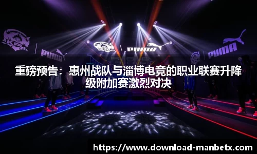 重磅预告：惠州战队与淄博电竞的职业联赛升降级附加赛激烈对决