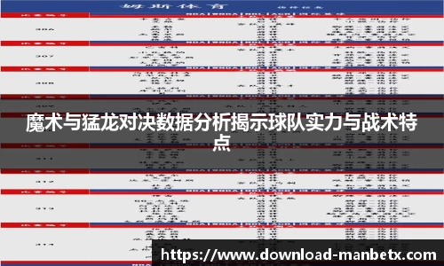 魔术与猛龙对决数据分析揭示球队实力与战术特点